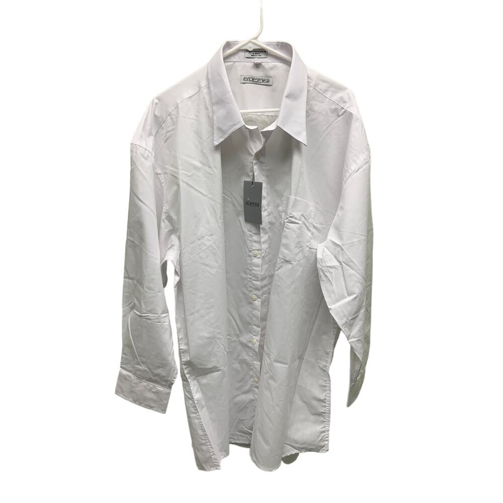 Gianfranco Ruffini White Button Down Shirt Size 34 NWT